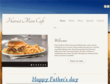 Tablet Screenshot of harvestmooncafe.biz